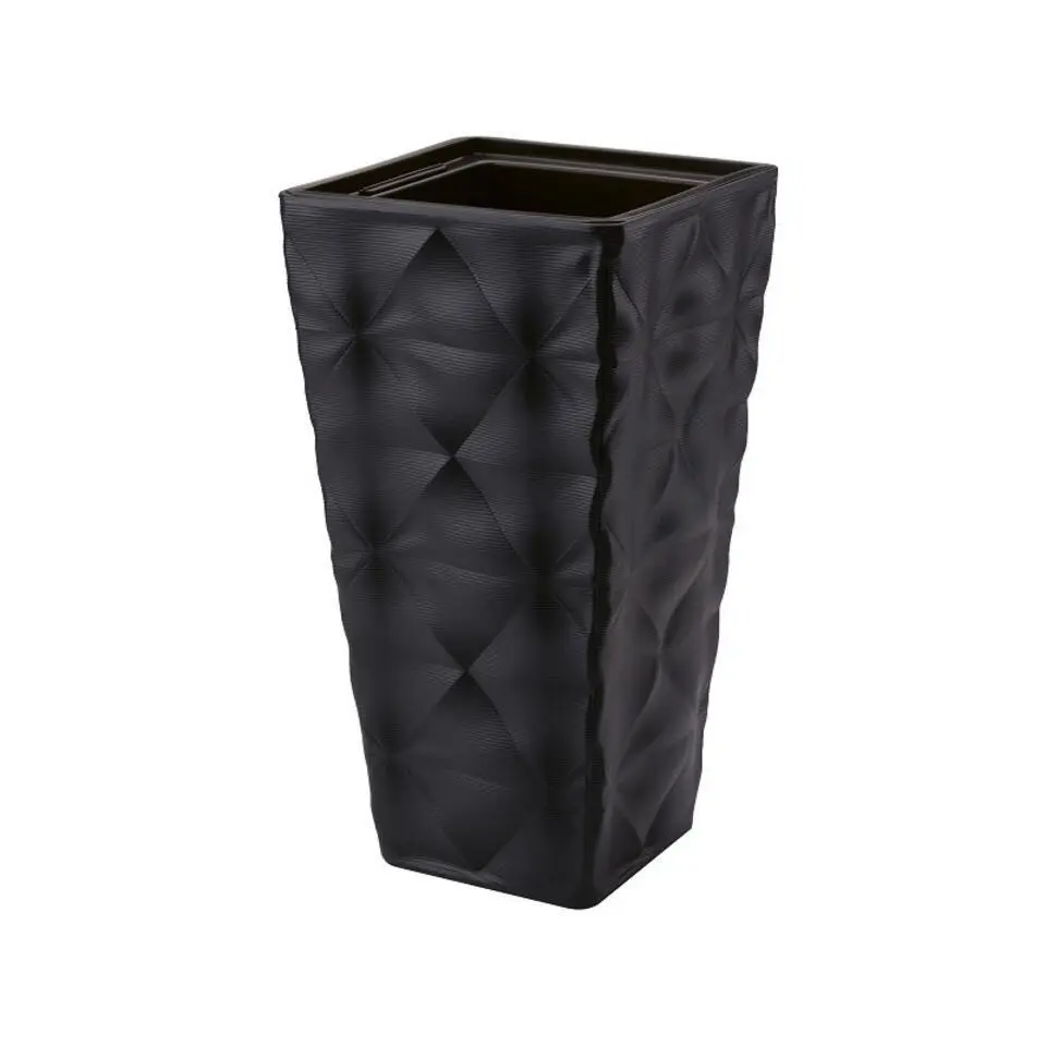 Form Plastic Plantenpot Diva - kunststof - zwart - D30 x H56 cm
