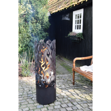 Vuurton met vlammen design