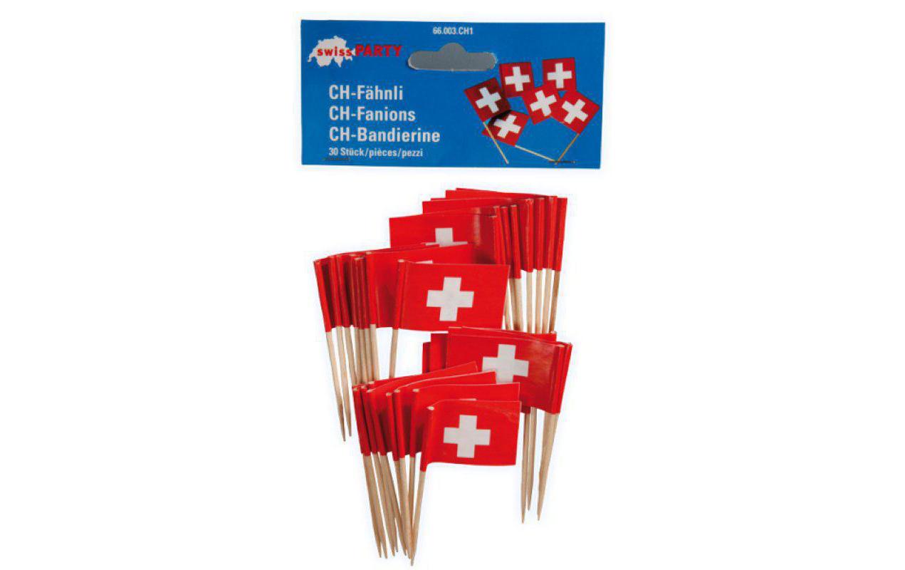Partyfähnchen ZahnstocherZahnstocherfähnchen 1.August