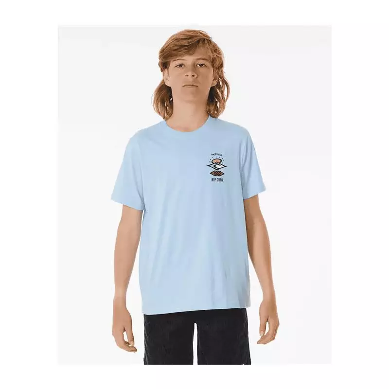 Teeshirt junior RIPCURL Search Icon Tee -Boy Cool Blue 12