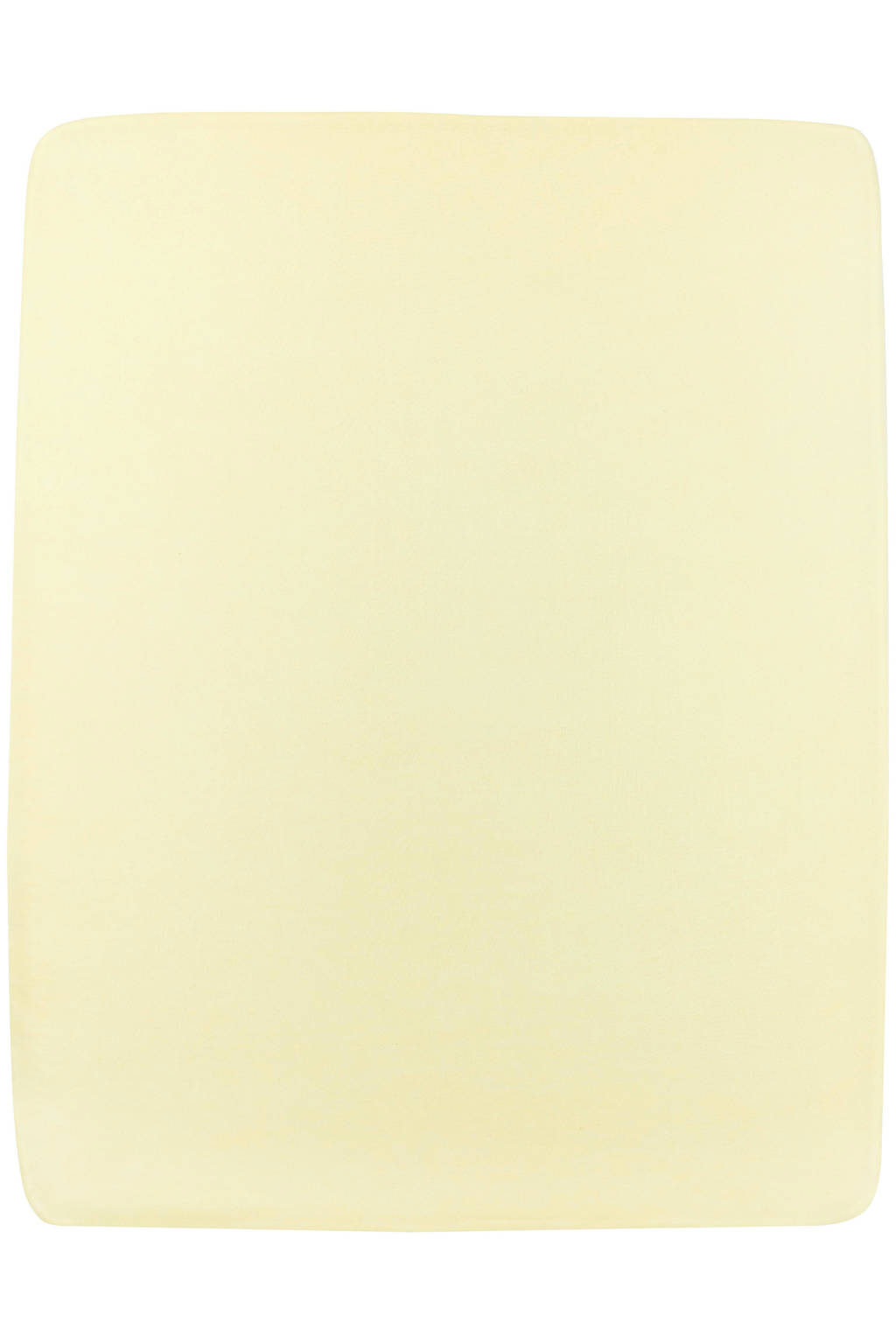 jersey hoeslaken boxmatras 75x95 soft yellow