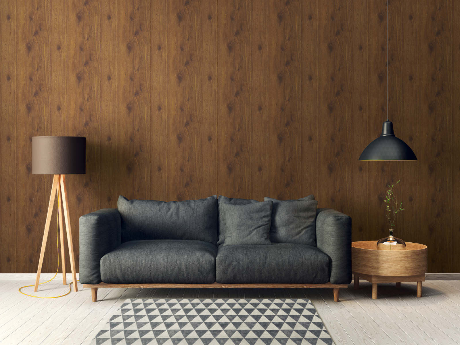 Vliestapete BEST OF WOOD´N STONE - braun - Nussbaum - 10 Meter