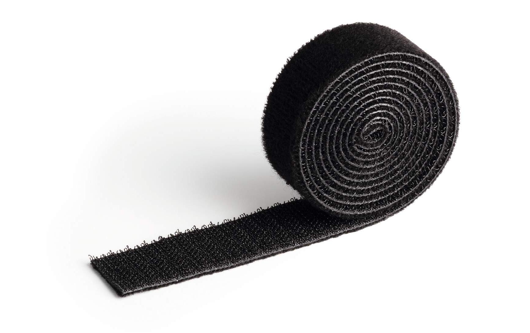 Klettband-Rolle Cavoline Grip 20 mm x 1 m, SchwarzKlettband-Kabelbinder zum schnellen Ordnen und Bündeln von Kabeln