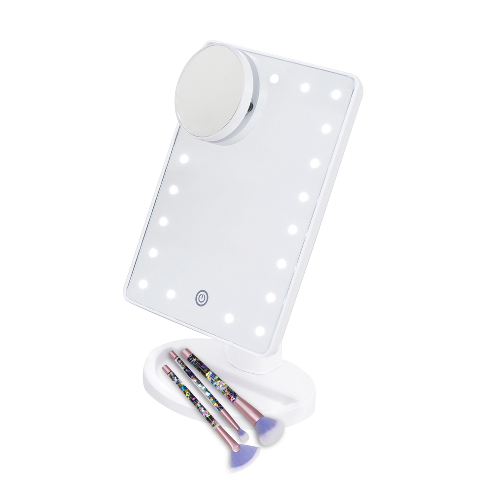 Perfekter LED-Spiegel mit 3 Bürsten