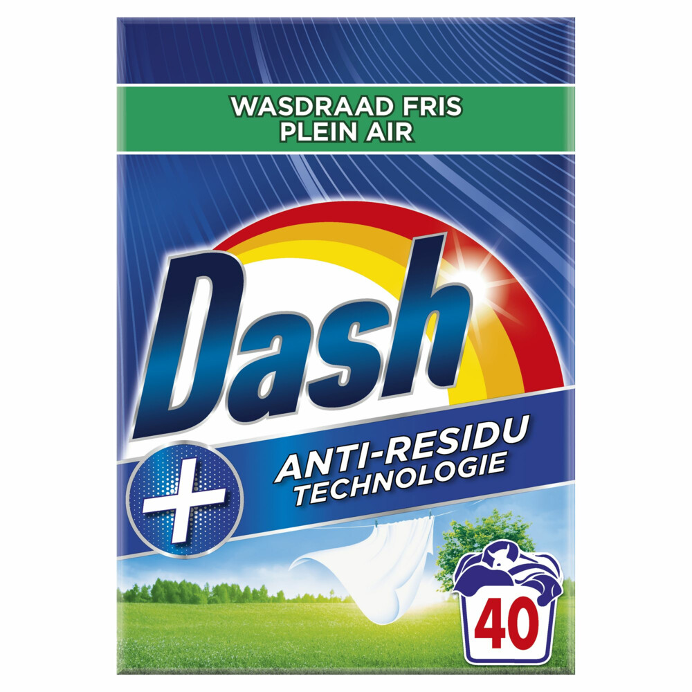 Dash Waspoeder Wasdraad Fris 40 Wasbeurten2,4 kg