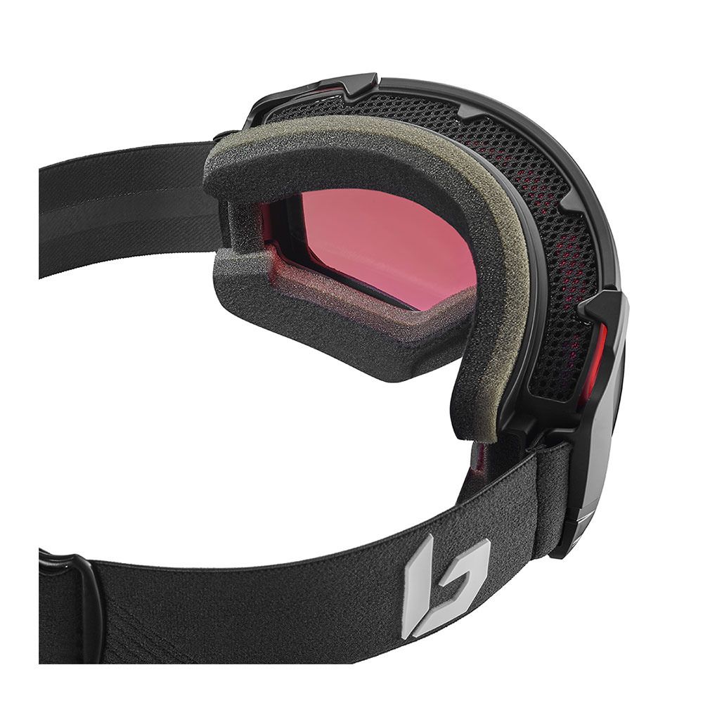 Bolle SUPREME OTG - Masque ski black corp matte/vermillon gun