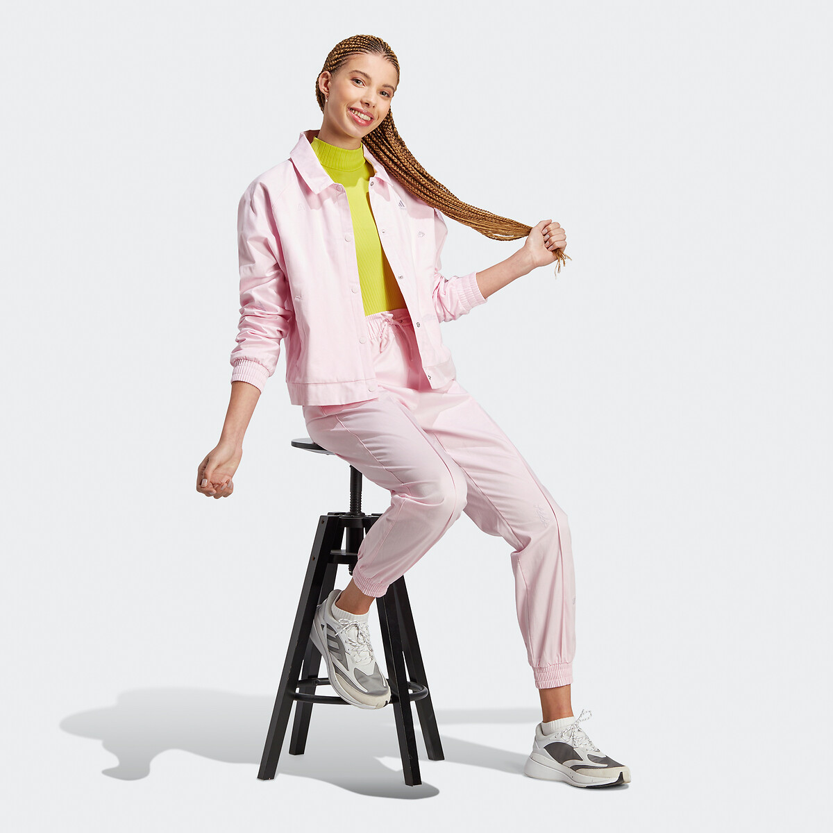 Roupas esportivas Adidas<br>Colete com estampa inspirada em cristais de cura