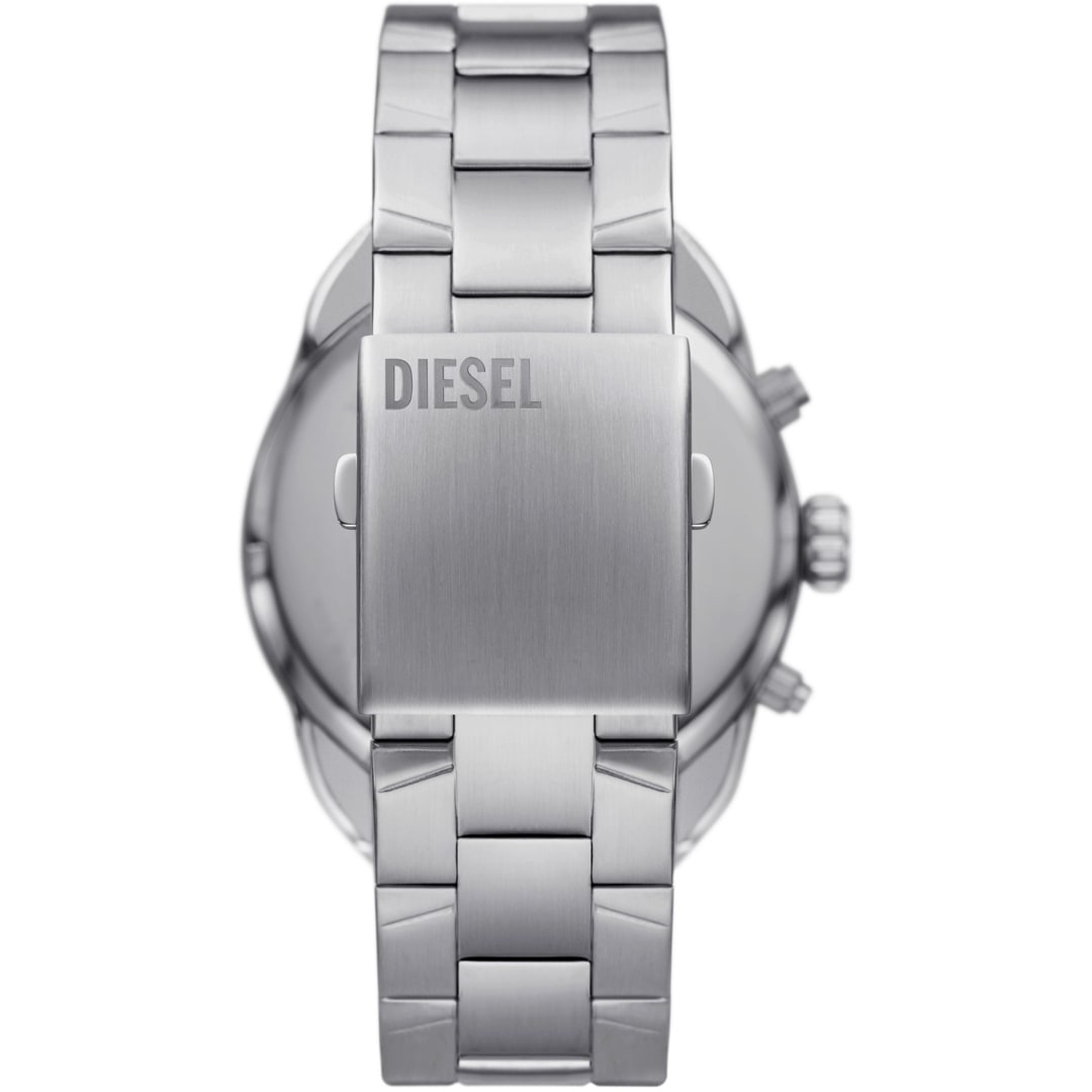 Diesel Spiked Chronograph Silbrig / Blau