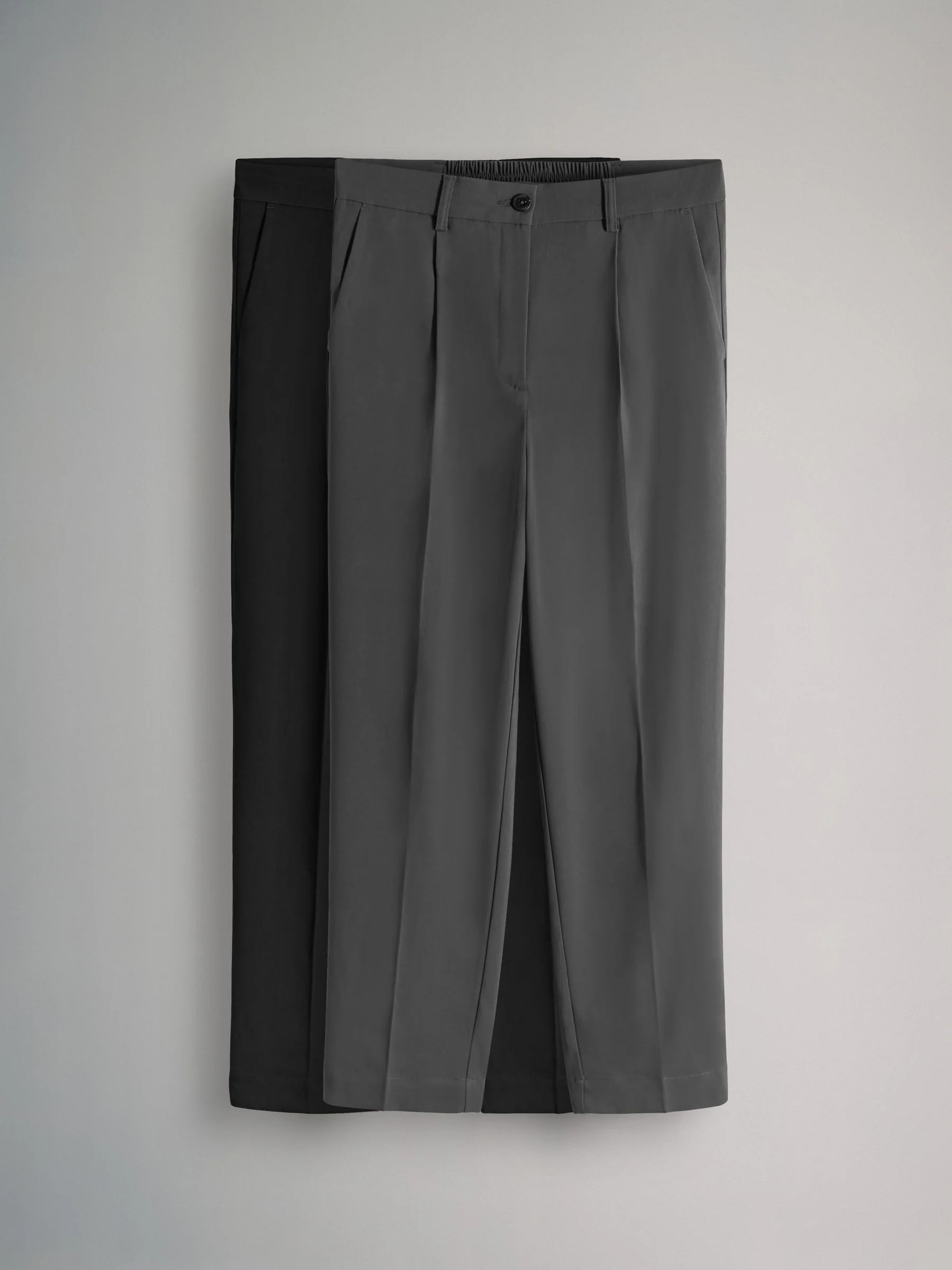 The Set 2 Pack Tapered Smart Trousers