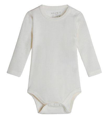 Hust and Claire Body l/ä - Berry - Rib - Wolle - Off White