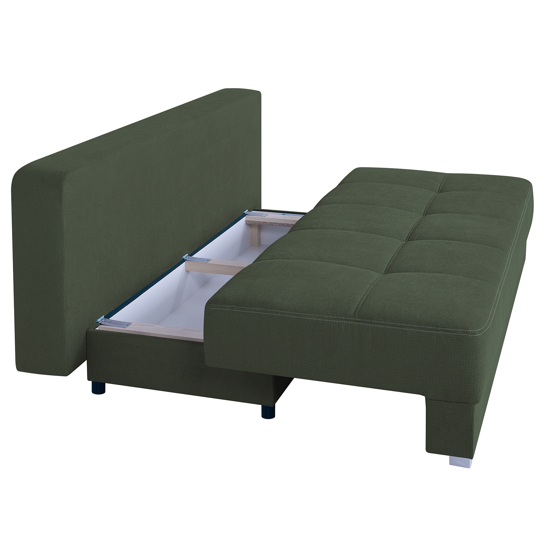 Schlafsofa - wintermoos - mit Staukasten - Dauerschläfer