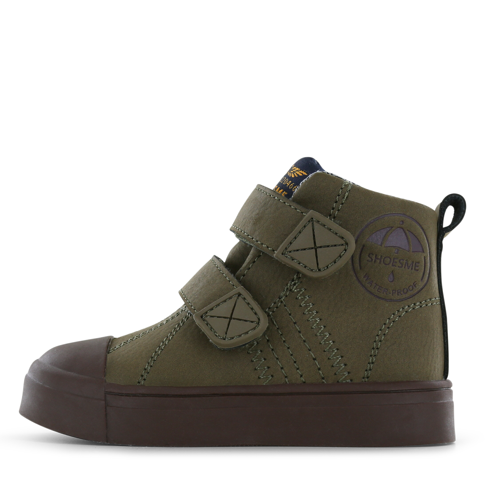 Shoesme donkergroene Water-Proof bootie Microfiber nubuck | Jongens schoene