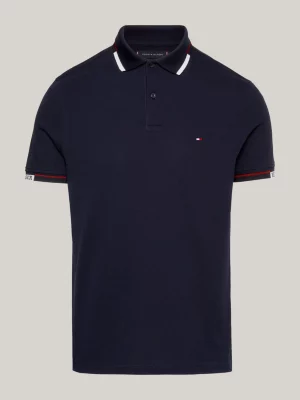 Polo Slim Fit com Punhos Pontiagudos e Logotipos