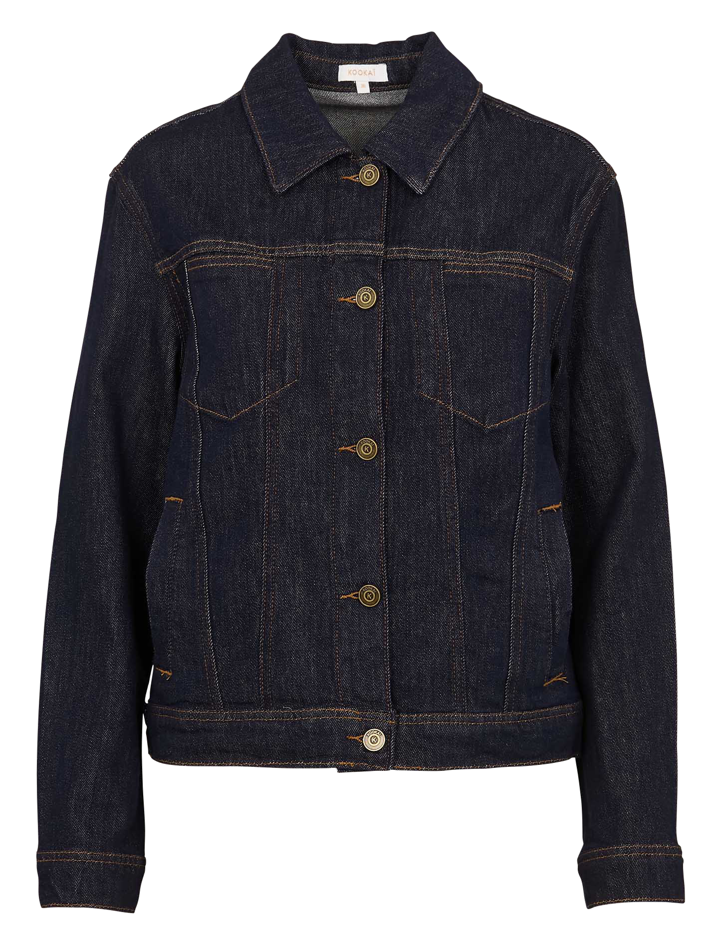 STACY - Veste en jean col classique | Noir