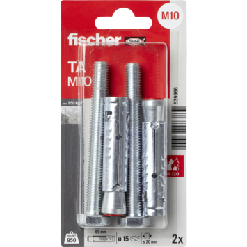 Fischer Hulsanker TA M10 15x69mm 2 stuks