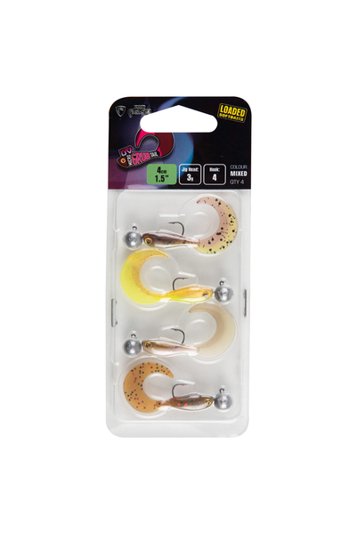 Fox Rage Micro Grub Tail Mixed UV Colour Pack Loaded (pré-montés)
