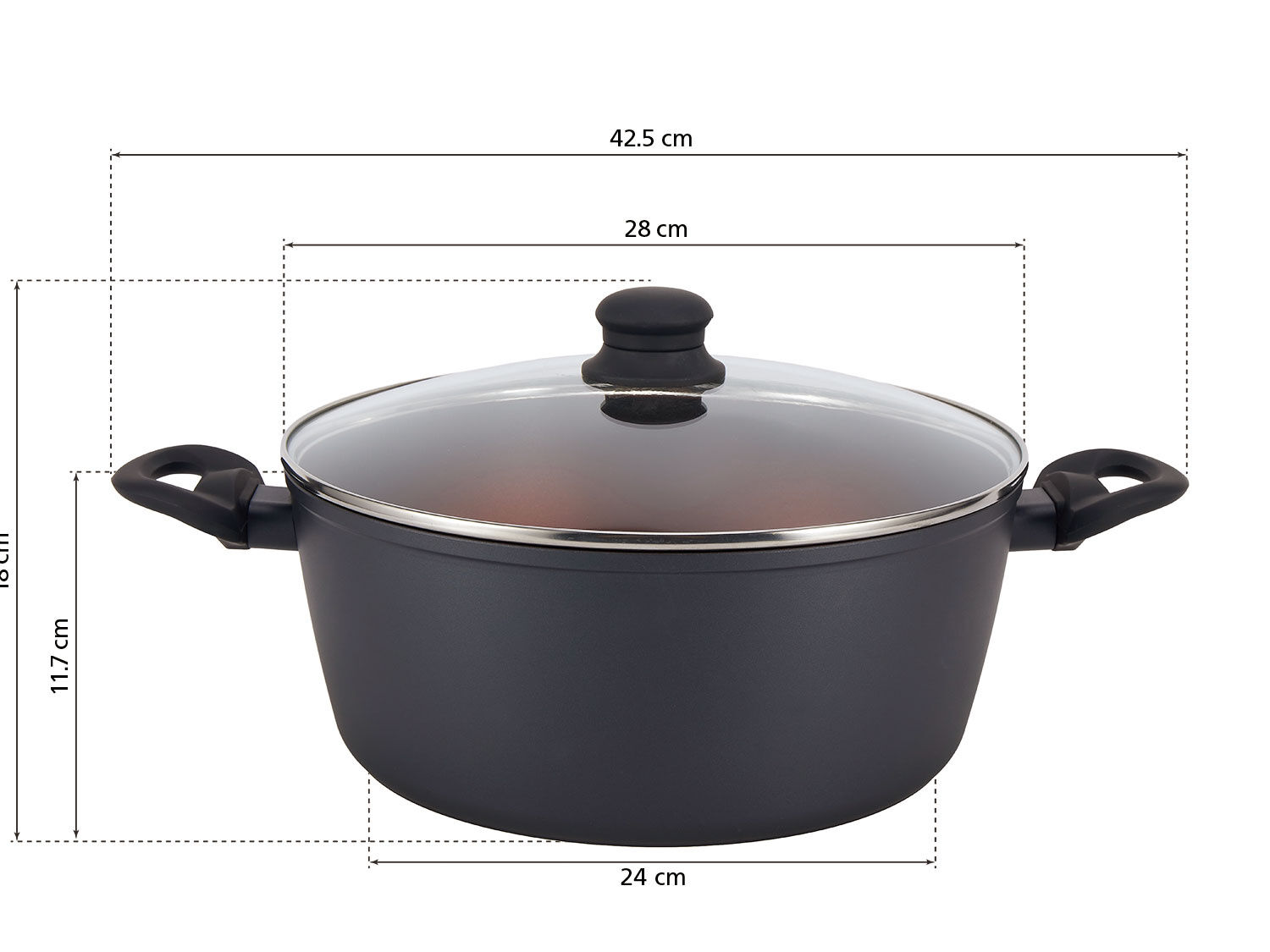 Pfannen-Set 8-teilig, aus hochwertigem Alu-Guss