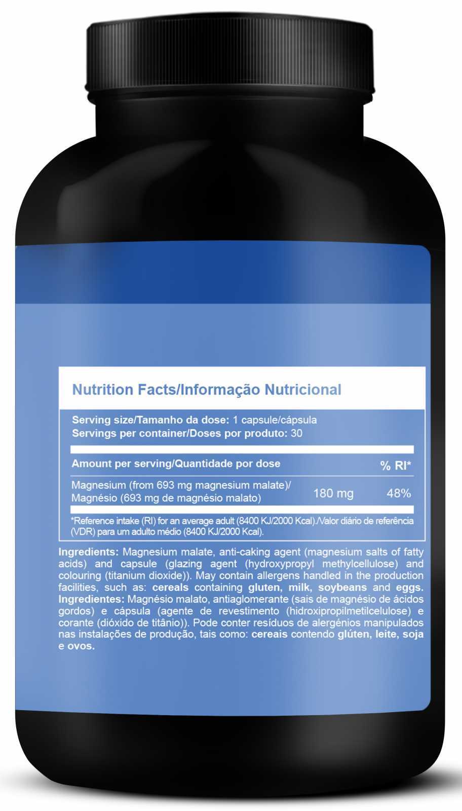 Zumba Malato de Magnésio 30 cápsulas