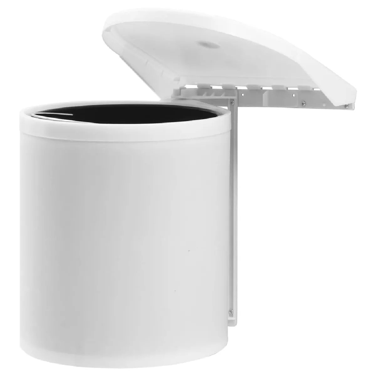 vidaXL Poubelle intégrée - 12L - Blanc