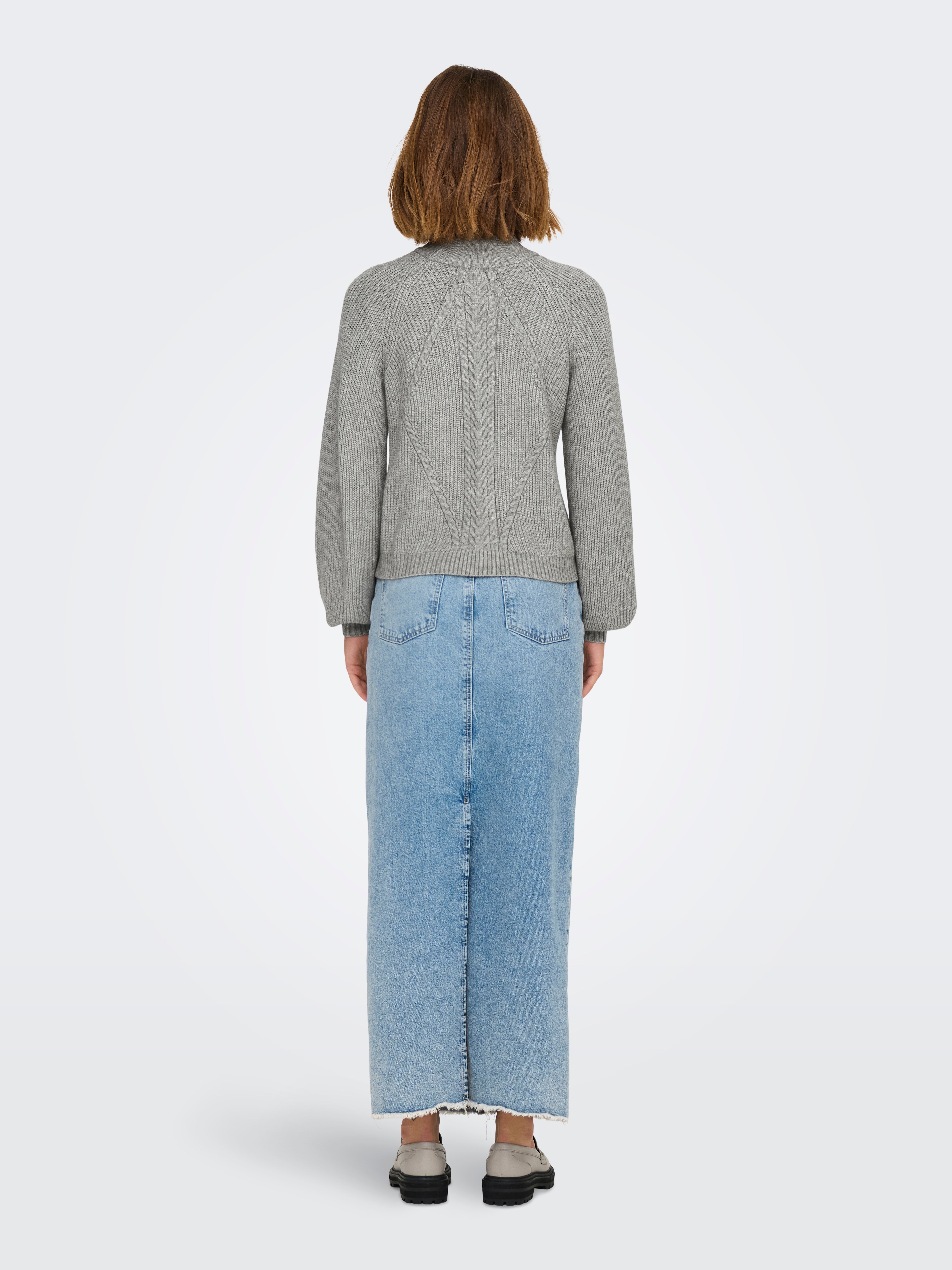 ONLKATIA Strickpullover Medium Grey Melange