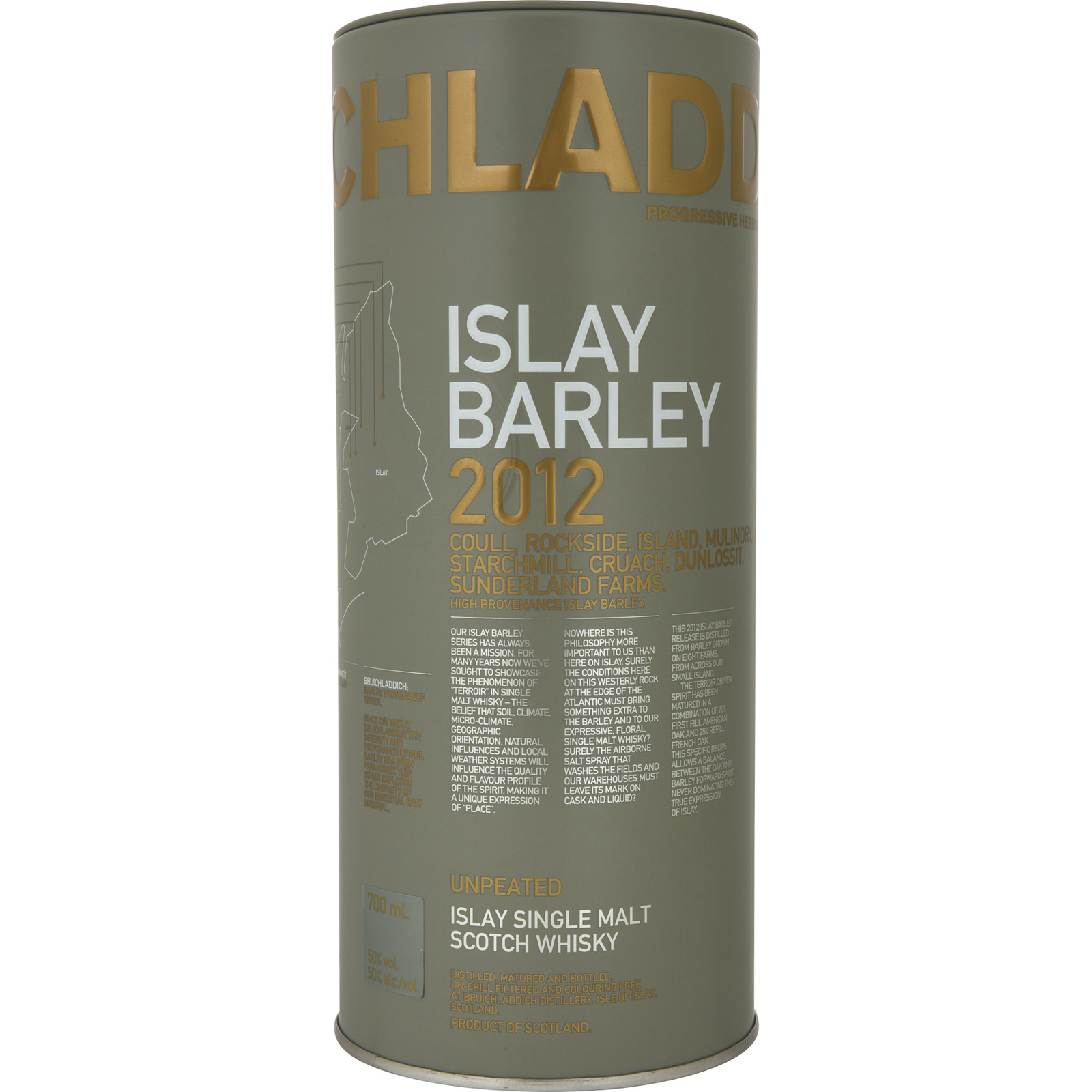 M. Bruichladdich Islay Barley 2012 70cl 50%Alk