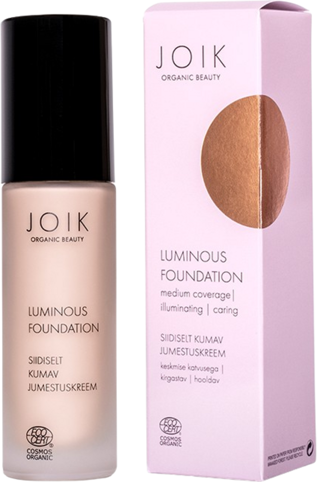 JOIK Organic  Luminous Foundation, 02 Sand (30 ml)