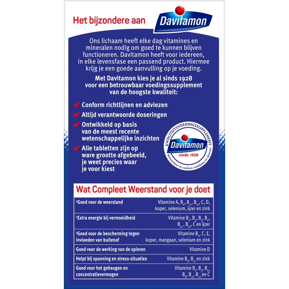 2x Davitamon Compleet Weerstand Hoog Gedoseerd Bosvruchten50 kauwtabletten