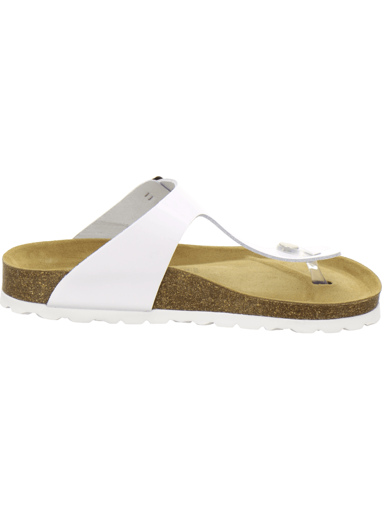 Zehensteg Sandalen Damen weiß