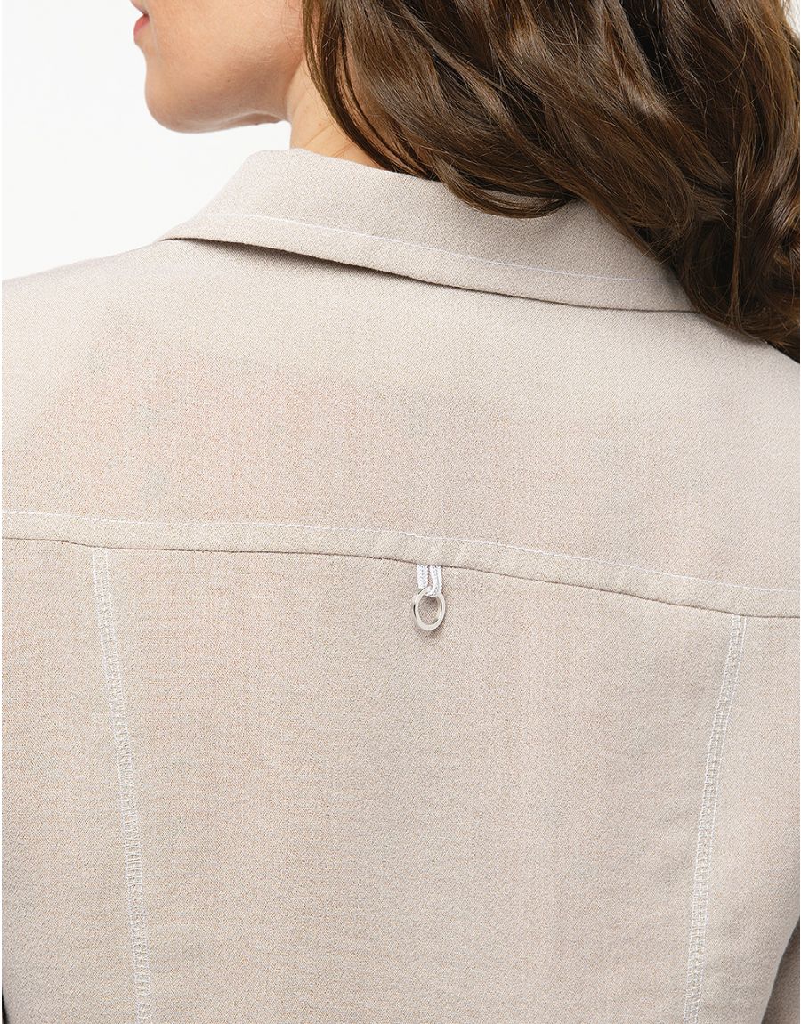 Veste chic courte beige