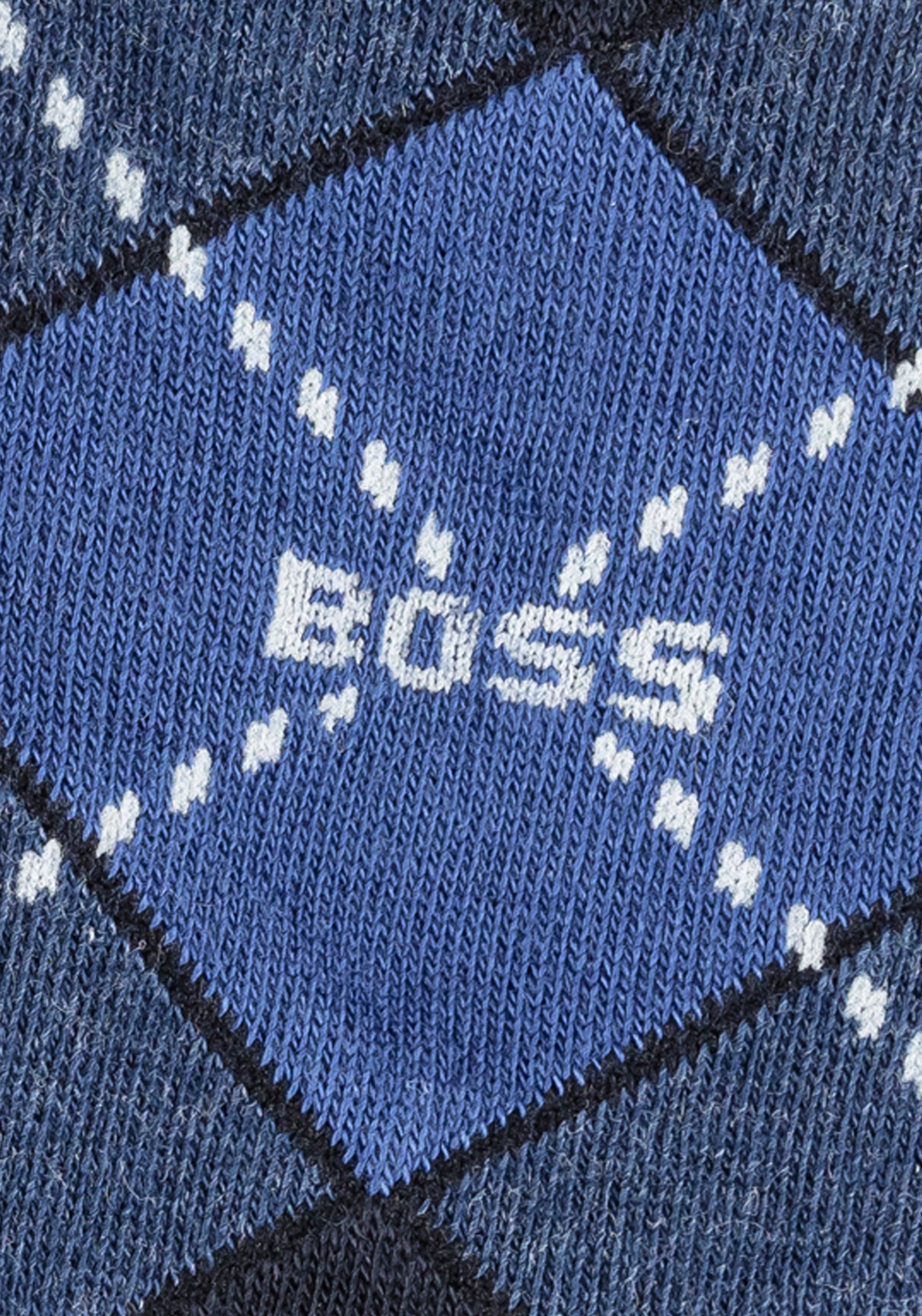 BOSS Socken »2P RS Argyle CC« Packung, 2er Pack, 2 Stk. tlg. mit BOSS Schriftzug