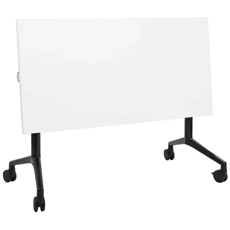 CAVI - Bureau verstelbaar - Wit/Zwart - 120 x 60 cm - Metaal