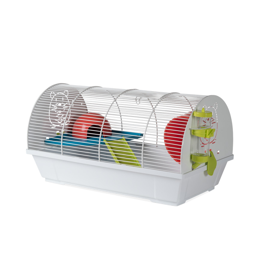 Gaiola branca Voltregà 118 para hamsters russos e Roborovski