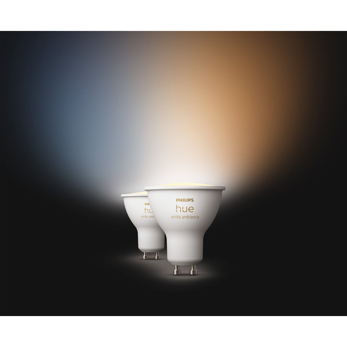 Philips Hue LED-lyspære GU10 4,2W (2-pakning)
