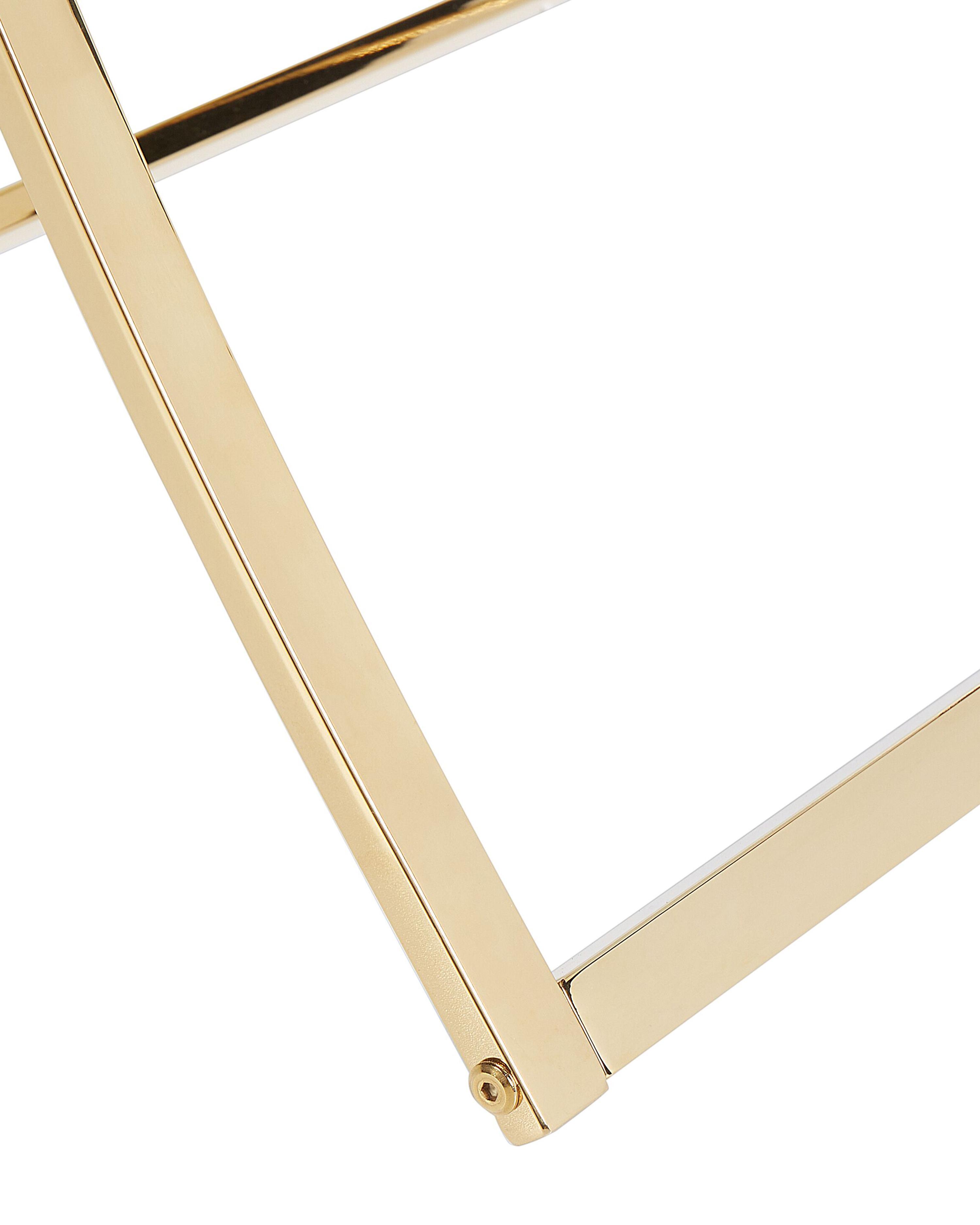 Sidetable RINGGOLD Veiligheidsglas Goud