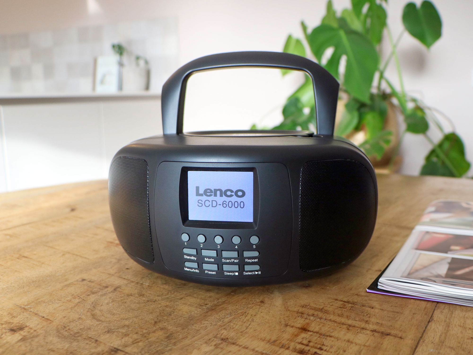 Lenco SCD-6000BK Draagbare internet radio met Bluetooth