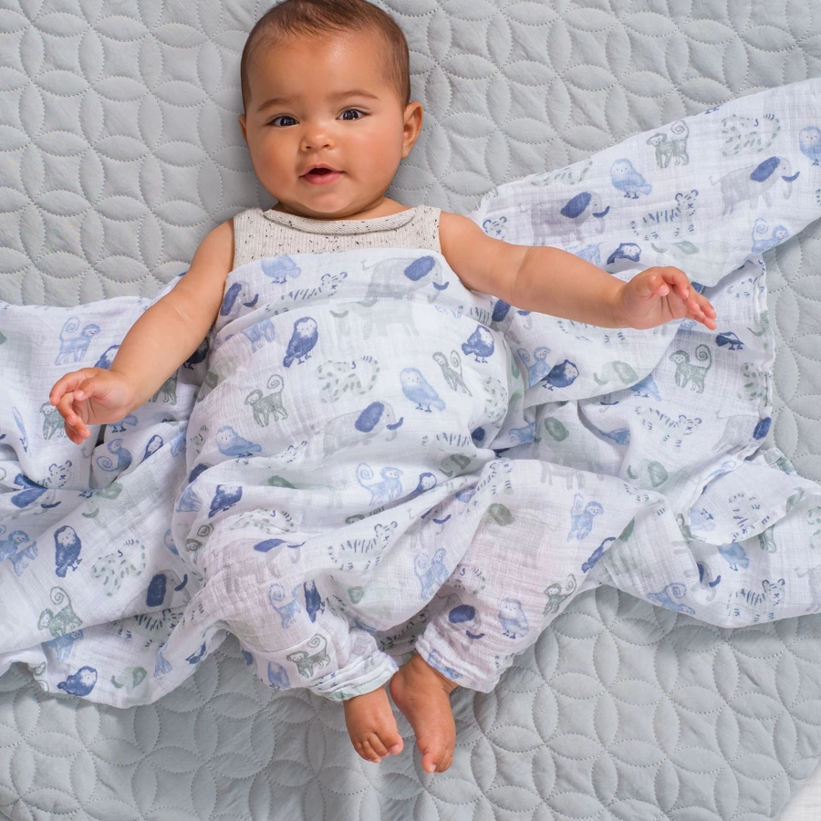 aden + anais™ essentials Baumwoll-Musselin-Pucktuch 4er Pack Time To Dream
