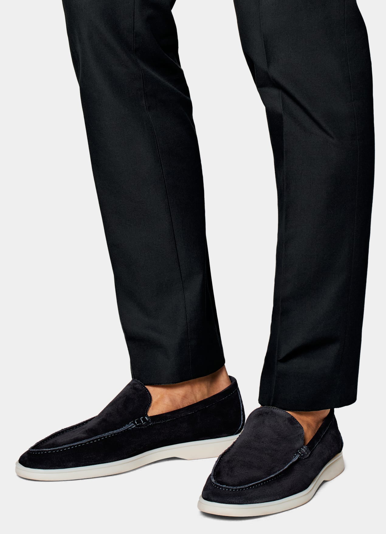 Pantalon Slim Leg Straight bleu marine