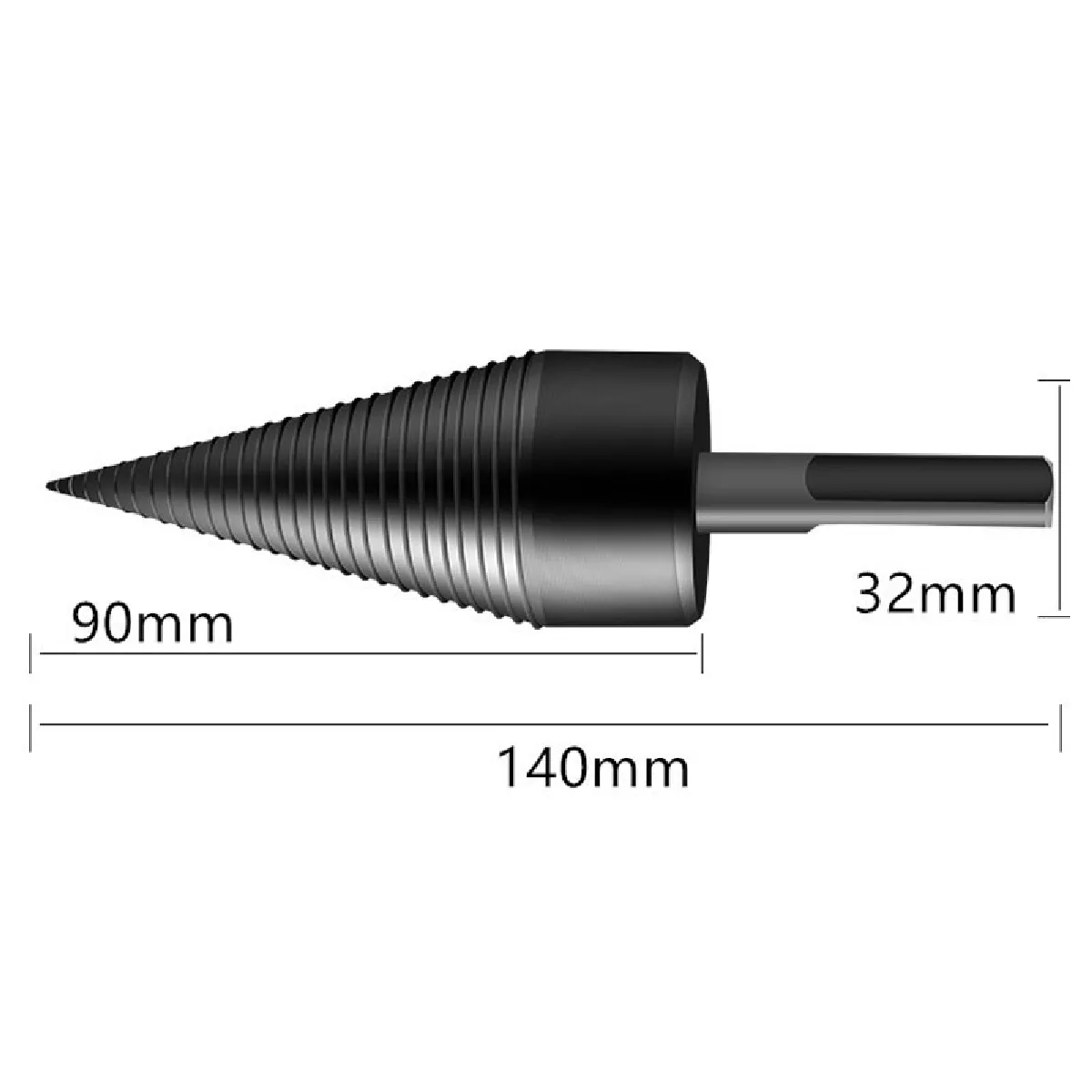 Wewoo Perceuse bois fendu cône 42mm