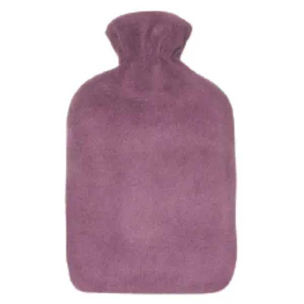 Bolsa de água quente Cassandra, em tecido de lã e borracha, rosa antigo.