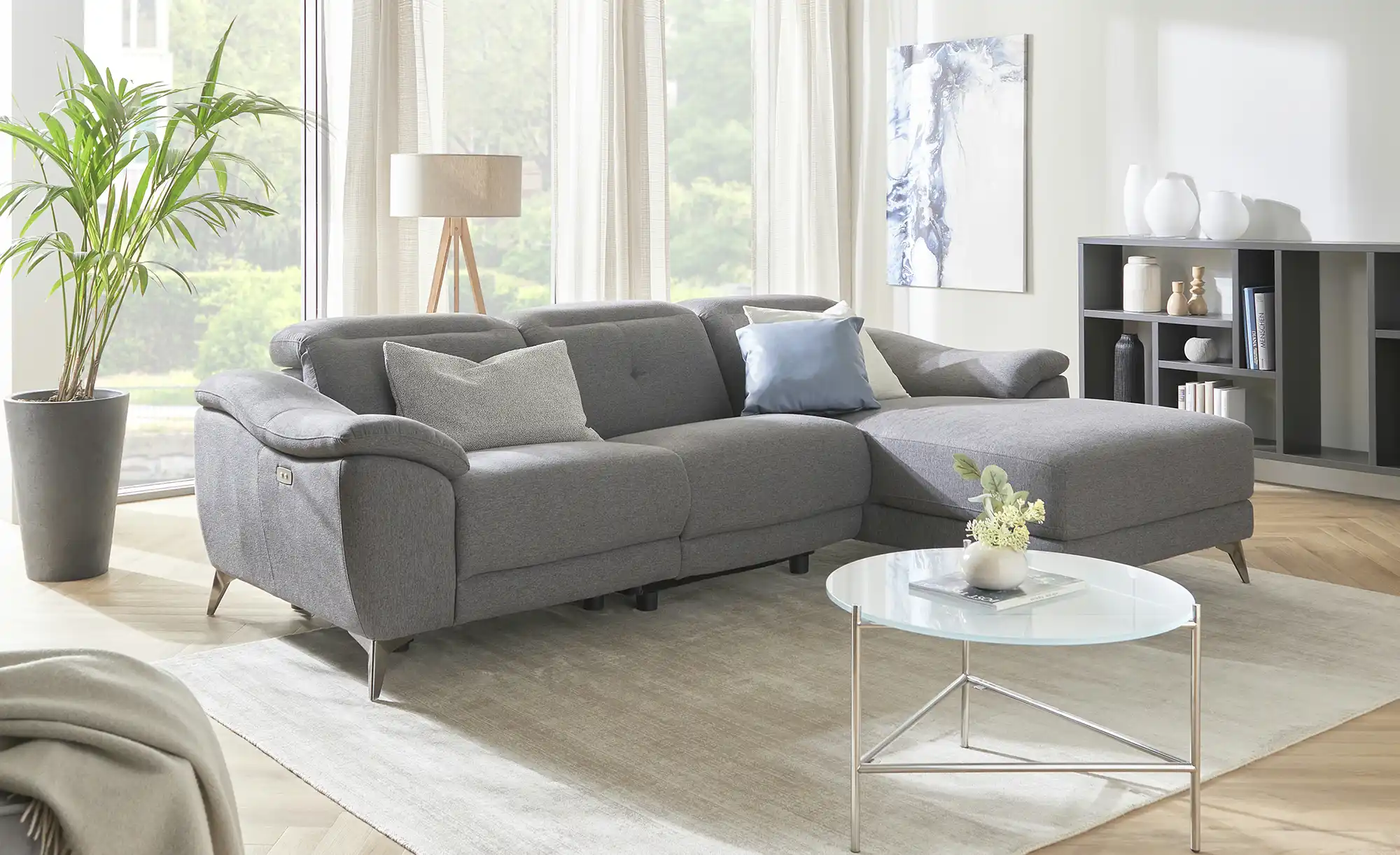 uno Ecksofa mit Relaxfunktion Eva