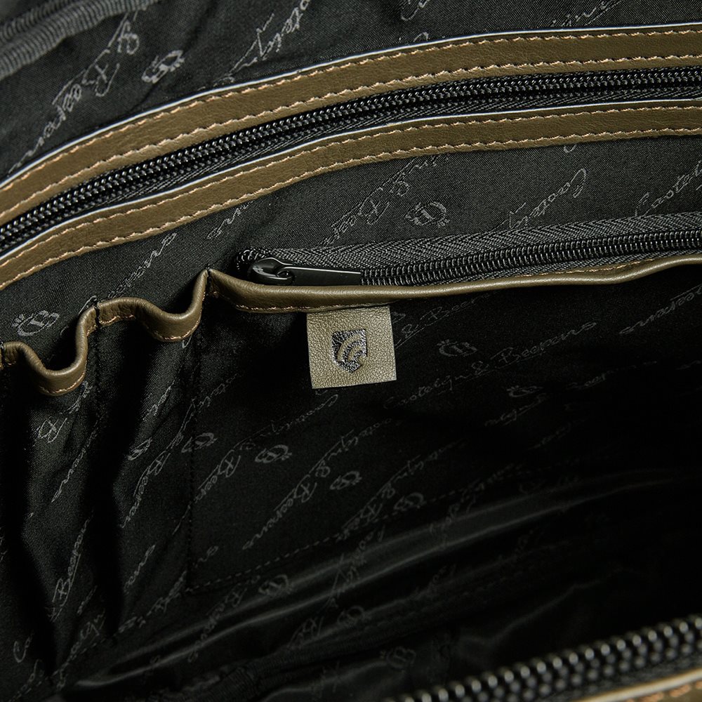 Castelijn & Beerens Nappa X Charlie Laptop / Tablet Tas 15.6'' dark millitary