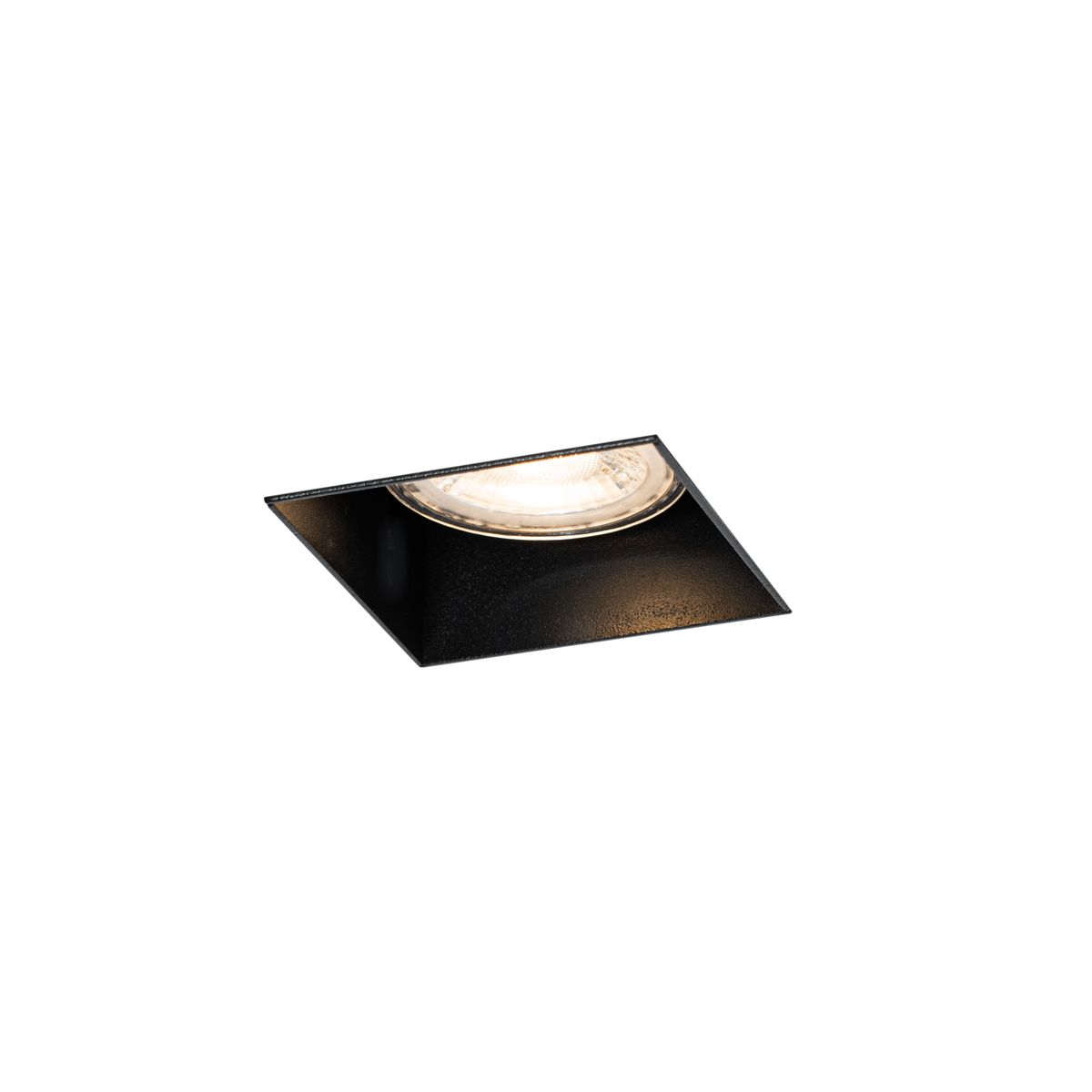 Set van 6 inbouwspots zwart GU10 50mm trimless - Oneon