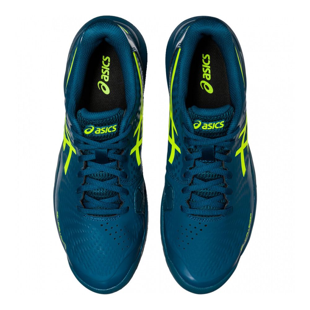 Asics GEL-CHALLENGER 14 - Chaussures de tennis Homme restful teal/safety yellow