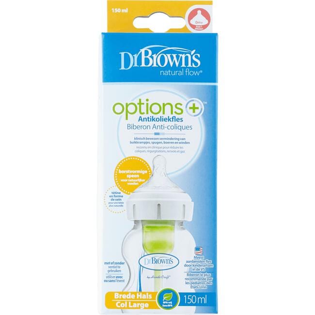 Dr. Brown's Options+ anti-colic brede halsfles 150 ml