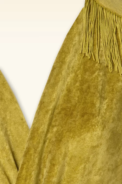 Mademoiselle YéYé Tassel Tornado jumpsuit in kardemom groen