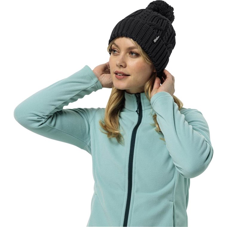 Jack Wolfskin Pompom Beanie Black