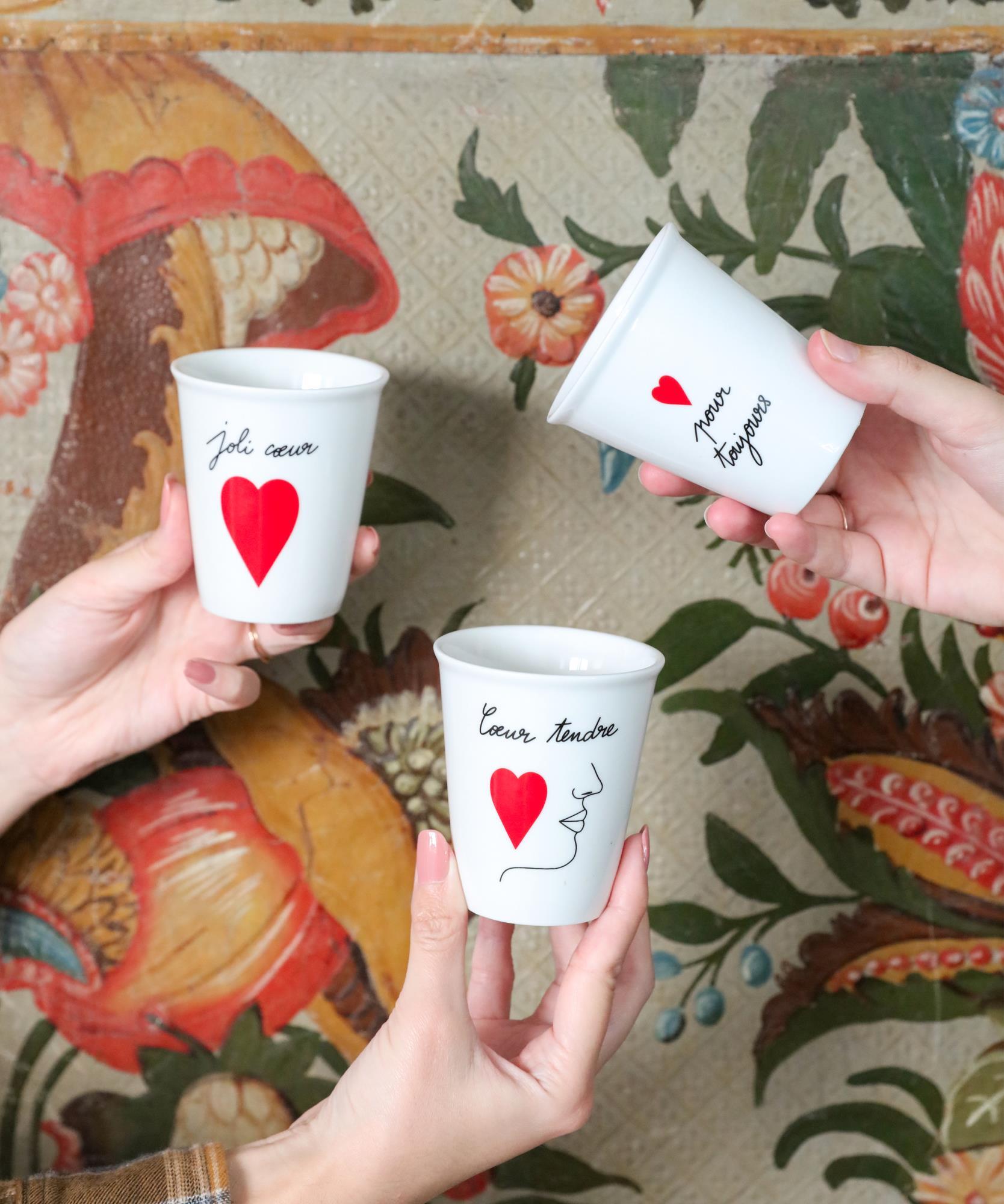 Tasse  8,6 x 7,5 cm - Coeur tendre