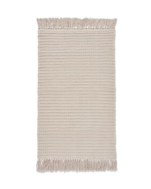 tapis de bain gaufré beige 50x80