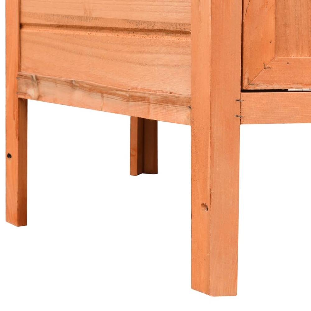 Poulailler bois de pin massif et sapin 126 x 117 x 125 cm marron et vert