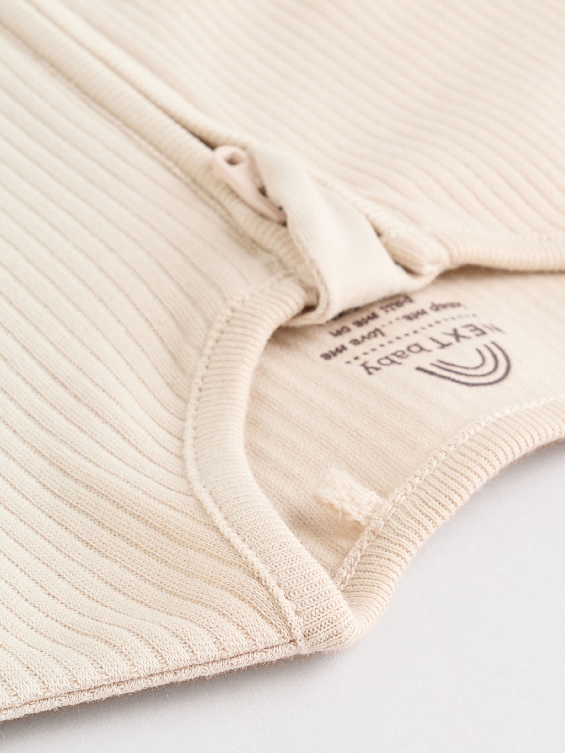 Beige - Verpakking van 3 babypyjama's met tweewegrits (0-2jr)